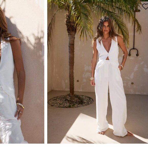 Linen Blend Pants - Picture 1 of 5